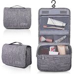 AiQInu Kulturbeutel zum Aufhängen, Kulturtasche Unisex Faltbare Waschtasche Kosmetiktasche Reisezubehör mit Haken für Damen und Herren