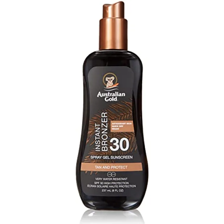 Australian Gold Sonnenschutz Spray with Bronzer SPF 30 plus, 237 ml ,1 er Pack