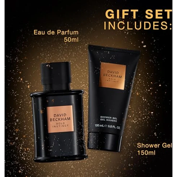 David Beckham Bold Instinct Geschenkset, Eau de Parfum 50 ml & Duschgel Körperspray 150 ml, faszinierend holziger Duft für Männer – Bild 4