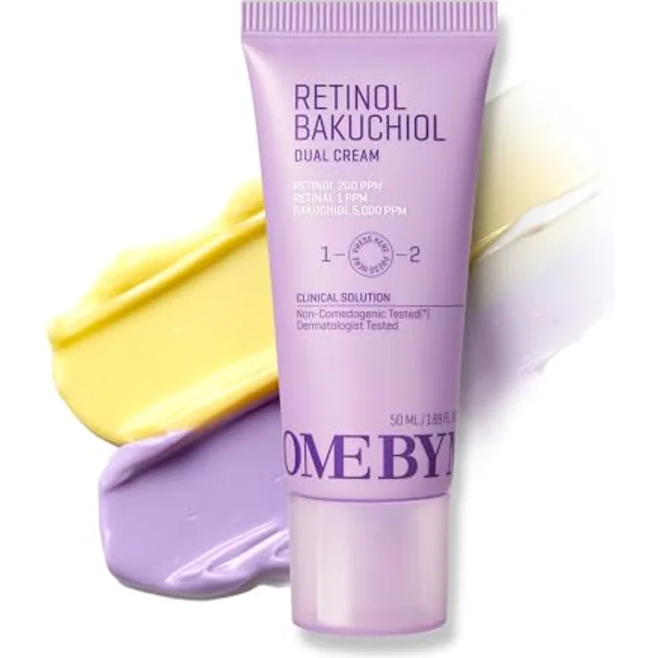 Some By Mi Retinol Bakuchiol Dual Cream, Gesichtscreme mit Porenverfeinerung und Faltenreduktion, 50 ml