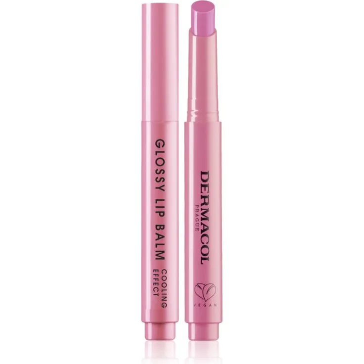 Dermacol Beauty Stick Glossy Lip Balm 06 Blackberry, pflegendes Lipgloss mit kühlender Wirkung, 2.2 g