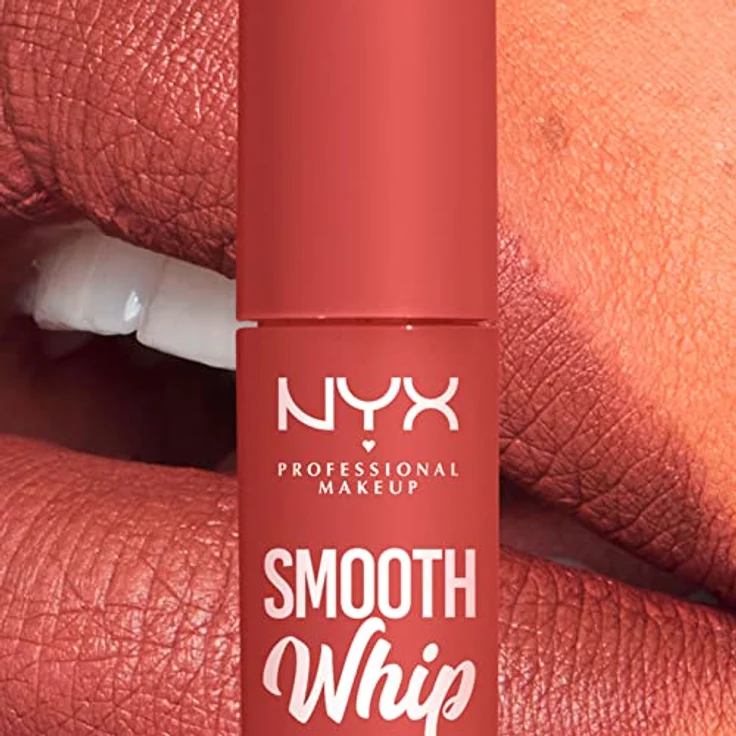 NYX Professional Makeup Smooth Whip Matte Lip Cream, glättender seidiger Lippenstift in Farbton 03 Latte Foam, 4 ml – Bild 5