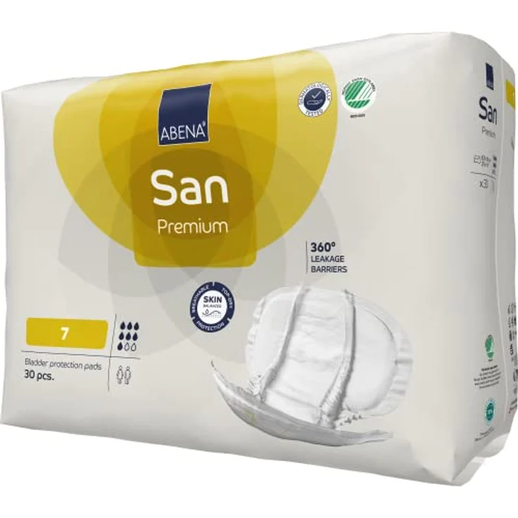 ABENA San Premium Inkontinenz-Einlagen, Größe 7, 2100 ml Saugfähigkeit, 30 Stück, Weiß – Bild 3