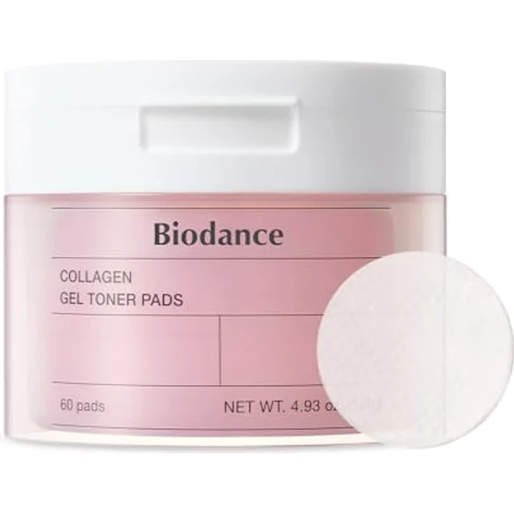 BIODANCE Biodance Kollagen-Gel-Tonik-Pads, Koreanische Tonik-Pads für empfindliche Haut, 140 g, 60 Pads, verfeinert die Poren und verbessert die Elastizität – Bild 1