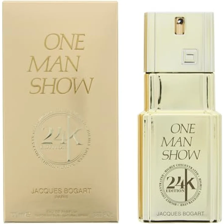Jacques Bogart One Man Show: 24k Edition, Eau de Parfum für Herren, 100 ml, holzig und bernsteinfarben