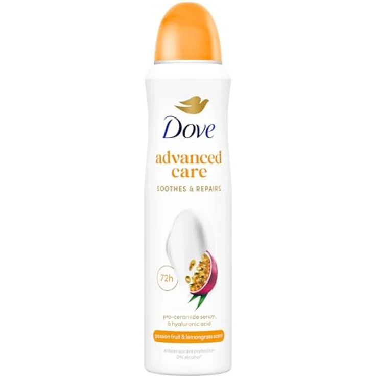 Dove Advanced Care Go Fresh Passionsfrucht & Zitronengras, 150 ml Antiperspirant und Deo für Damen, 72h Schutz gegen Schweißbildung – Bild 2