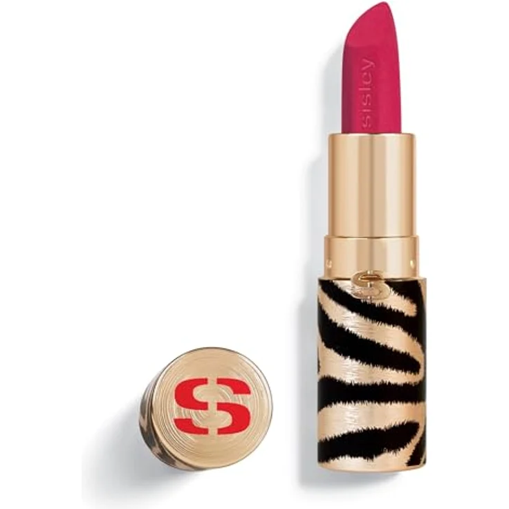 Sisley Paris Phyto-Rouge Velvet 22 Rose Punch, Intensiv mattierter Lippenstift mit Pflegeformel, 3 g – Bild 1