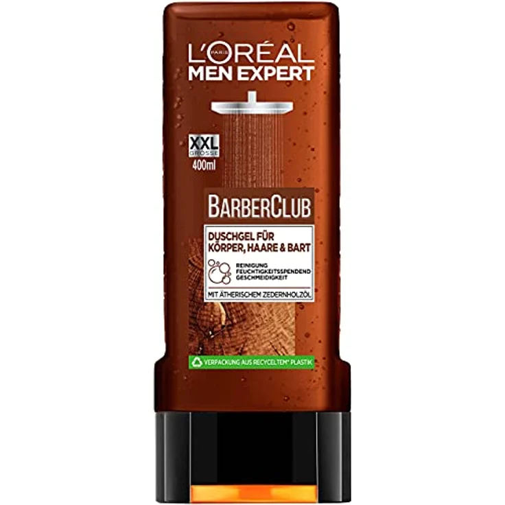 L'Oréal Men Expert Barber Club XXL Duschgel für Männer, für Körper, Haare & Bart, 400 ml – Bild 1