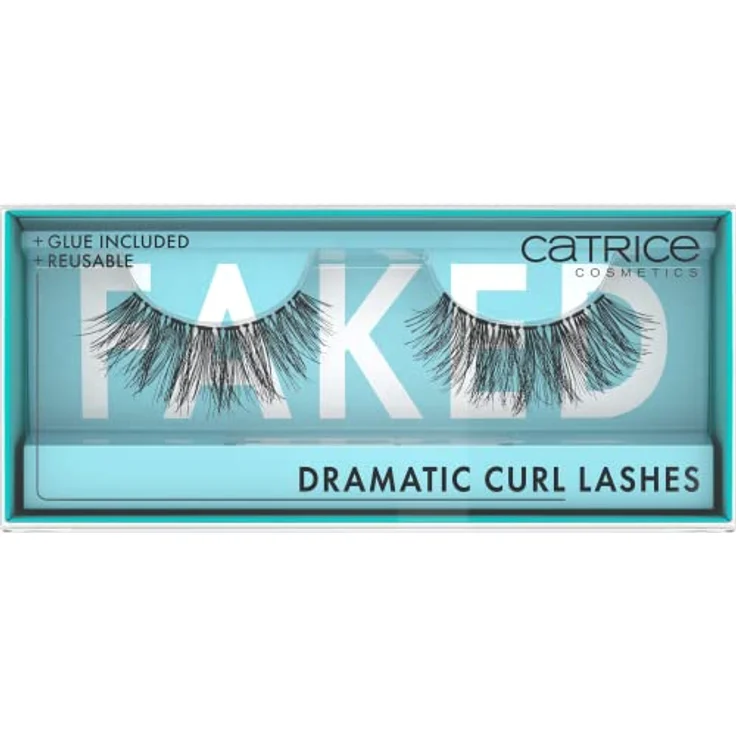 Catrice Faked Dramatic Curl Lashes, künstliche Wimpern, Schwarz, langanhaltend, Falsche Wimpern-Effekt, ohne Mikroplastikpartikel, Nanopartikel frei, ohne Parfüm, ölfrei, 1er Pack (1pair) – Bild 1