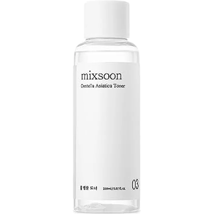Mixsoon - Centella Asiatica Toner - 150ml, beruhigendes Tonikum mit schonender Ultraschall-Niedertemperatur-Extraktion, ohne Alkohol, für alle Hauttypen geeignet