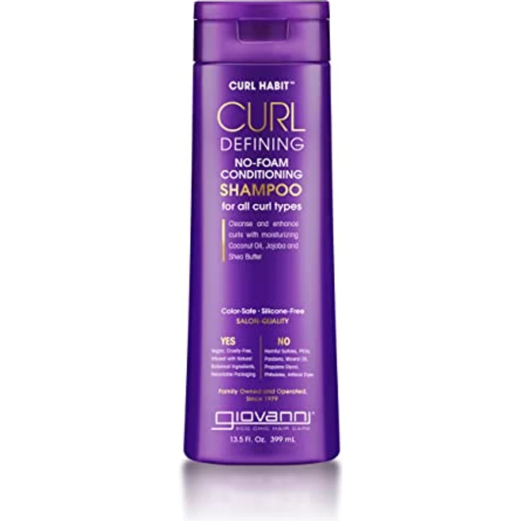 Giovanni Curl Habit Curl Defining No-Foam Conditioning Shampoo, 399ml für feuchtigkeitsspendende Reinigung, frizzfreies und glänzendes Haar – Bild 1