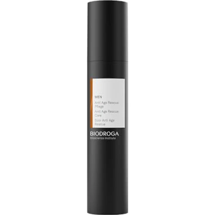 BIODROGA Bioscience Institute - Men Anti Age Rescue Pflege 50ml - Anti Aging Gesichtspflege für Männer - Straffung und Vitalität - Silikonfrei, Mineralölfrei, Parabenfrei, mit Schwarzwald Complex aus Moos, Holunder und Farn – Bild 1