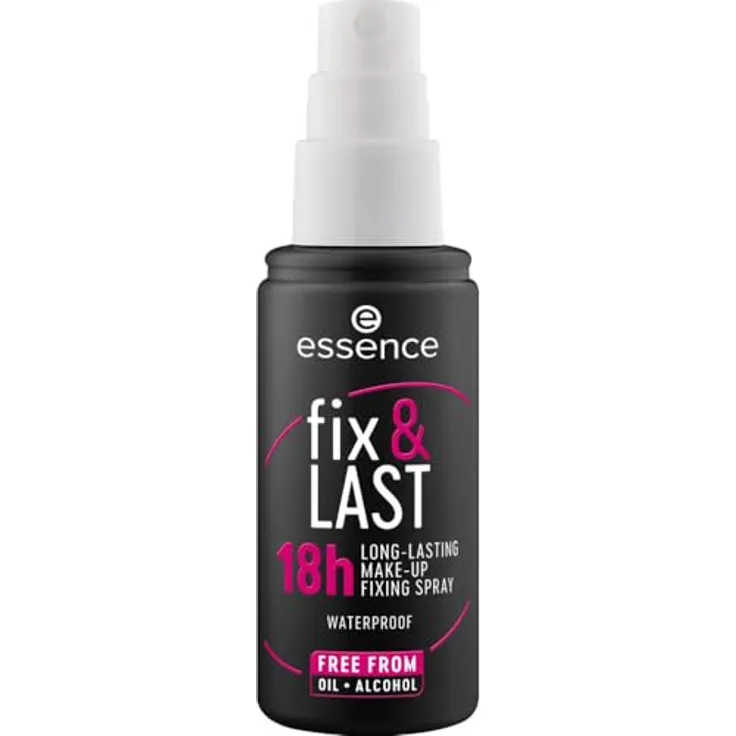 essence fix & LAST 18h LONG-LASTING Fixing Spray, langanhaltendes Make-up Fixing Spray mit verbessertem Sprühkopf, 100 ml