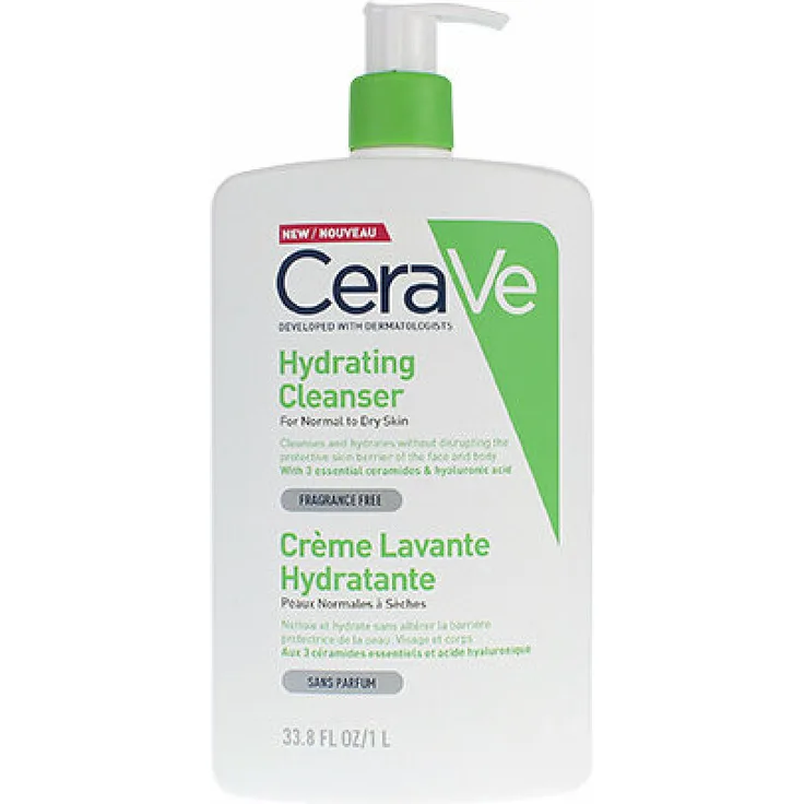 Cerave HYDRATING CLEANSER for normal to dry skin 1000 ml für normale und trockene Haut mit feuchtigkeitsspender Wirkung