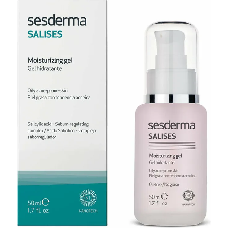 Salises Feuchtigkeitsgel für fettige Haut mit Neigung zu Akne 50 ml