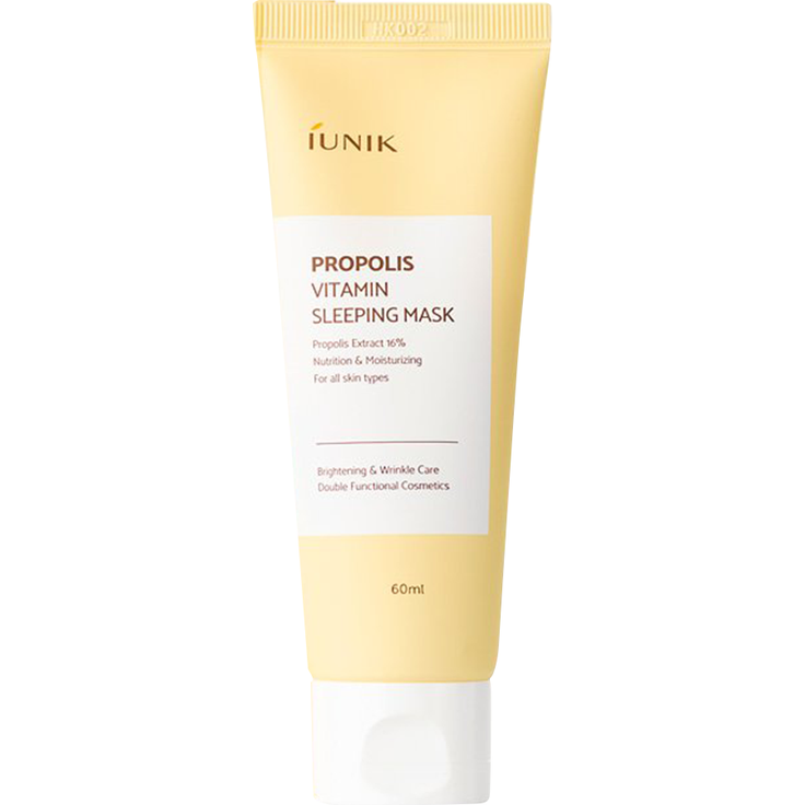 iUnik Propolis Vitamin Sleeping Mask 60 ml mit feuchtigkeitsspendender Wirkung