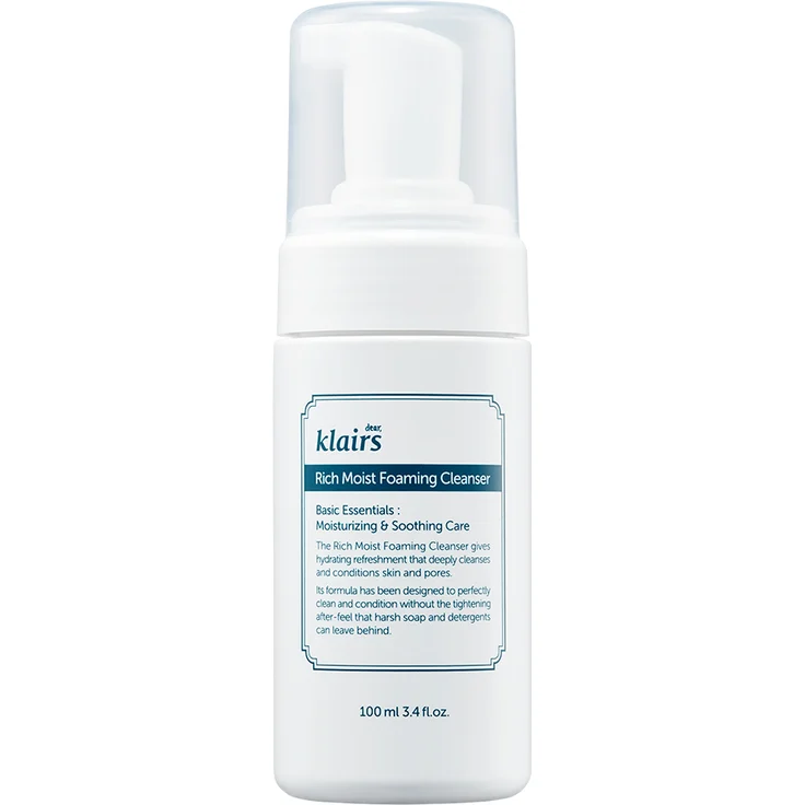 Dear Klairs Rich Moist Foaming Cleanser Reinigungsschaum 100 ml mit reinigender Wirkung