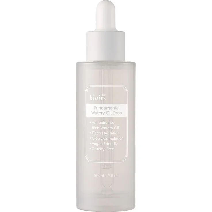 Dear Klairs Fundamental Watery Oil Drop Feuchtigkeitsserum 50 ml mit feuchtigkeitsspendender Wirkung