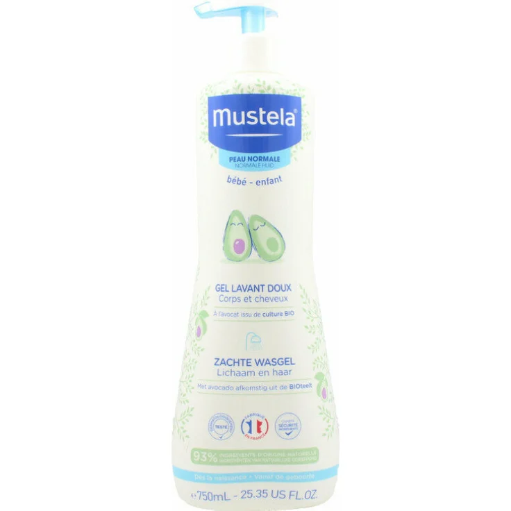 Mustela Bébé gentle cleansing gel hair and body 750 ml – Bild 1