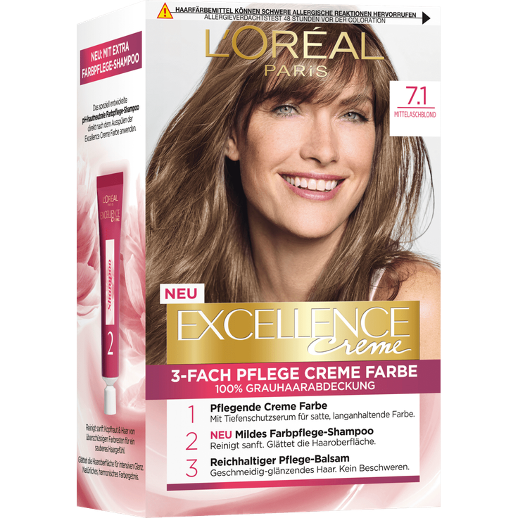 L'Oréal Paris Excellence Creme Haarfarbe Nr. 7.1