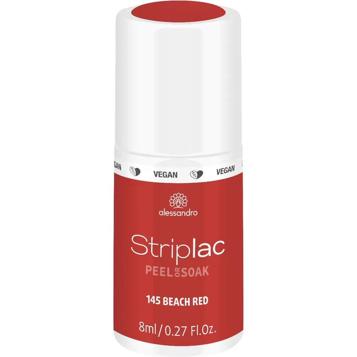 Alessandro Striplac Peel or Soak 145 Beach Red 8 ml – Bild 1