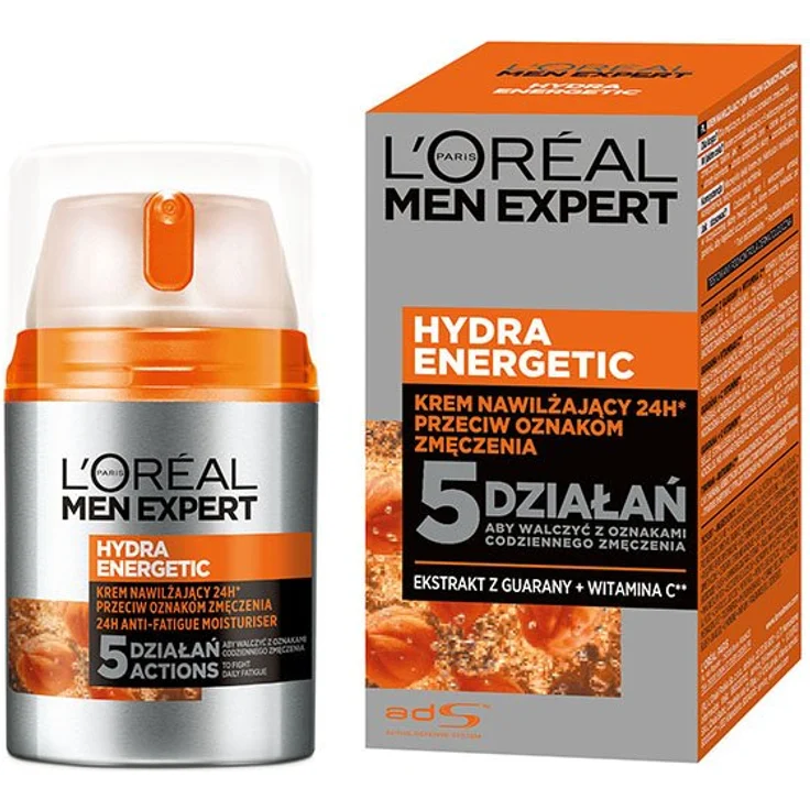 L'Oreal Men Expert Hydra Energetic 50ml mit feuchtigkeitsspendender Wirkung für trockene Haut