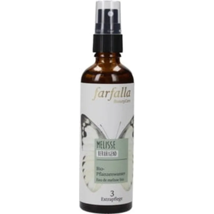 Farfalla Bio-Pflanzenwasser - Melisse Gesichtswasser 75 ml mit reinigender Wirkung