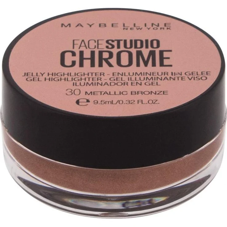 Maybelline Face Studio Chrome Jelly Highlighter 9.5 ml Nr. 30 - Metallic Bronze