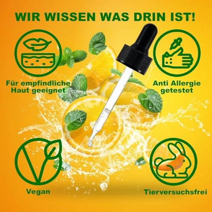 P-Beauty Cosmetic Accessories Gesichtsserum 60ml, mit 20% Vitamin C und E, Hyaluronsäure, Anti Aging, vegan, hypoallergen, farbstofffrei – Bild 9