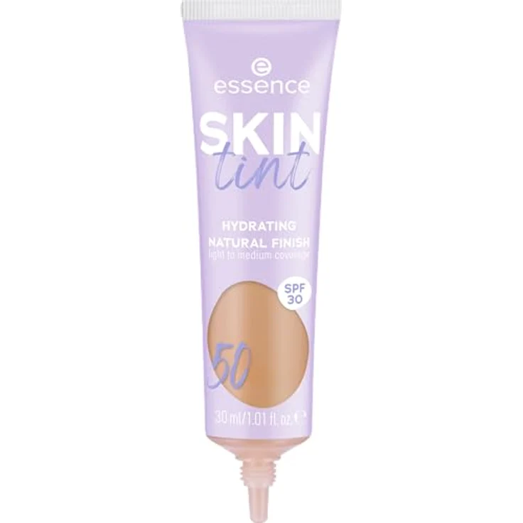 Essence SKIN TINT getönte Feuchtigkeitscreme mit SPF 30, modulierbare Deckkraft, vegan, Farbe #50, 30g – Bild 2