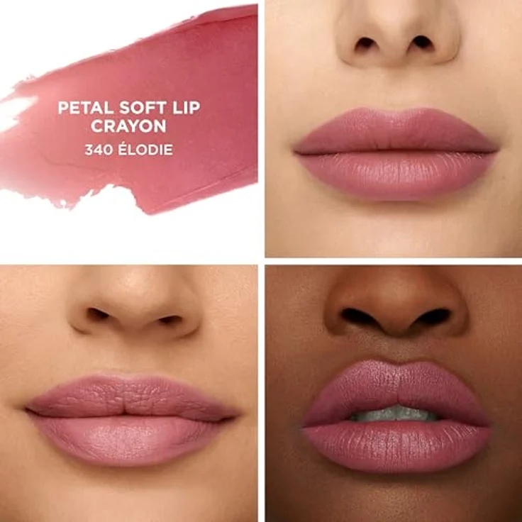 Laura Mercier Petal Soft Lipstick Crayon, Lippenstift 1,6 g, Farbe 340 Élodie, feuchtigkeitsspendend und leichtes Tragegefühl – Bild 3