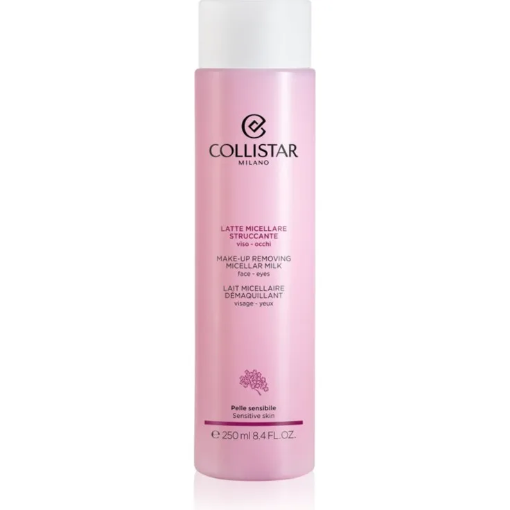 Collistar Cleansers Make-up Removing Micellar Milk, Make-up Entferner für Gesicht und Augen, alkoholfrei, 250 ml