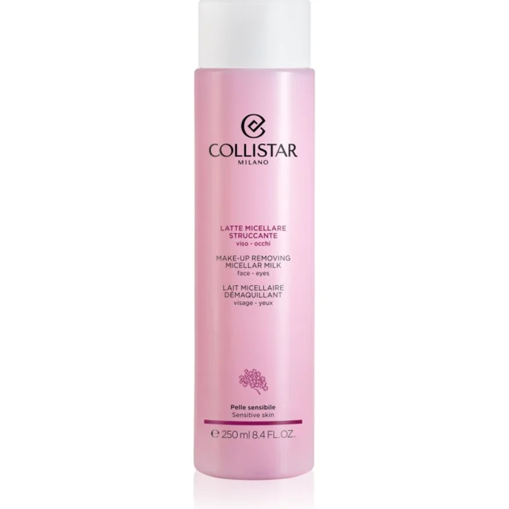 Collistar Cleansers Make-up Removing Micellar Milk, Make-up Entferner für Gesicht und Augen, alkoholfrei, 250 ml