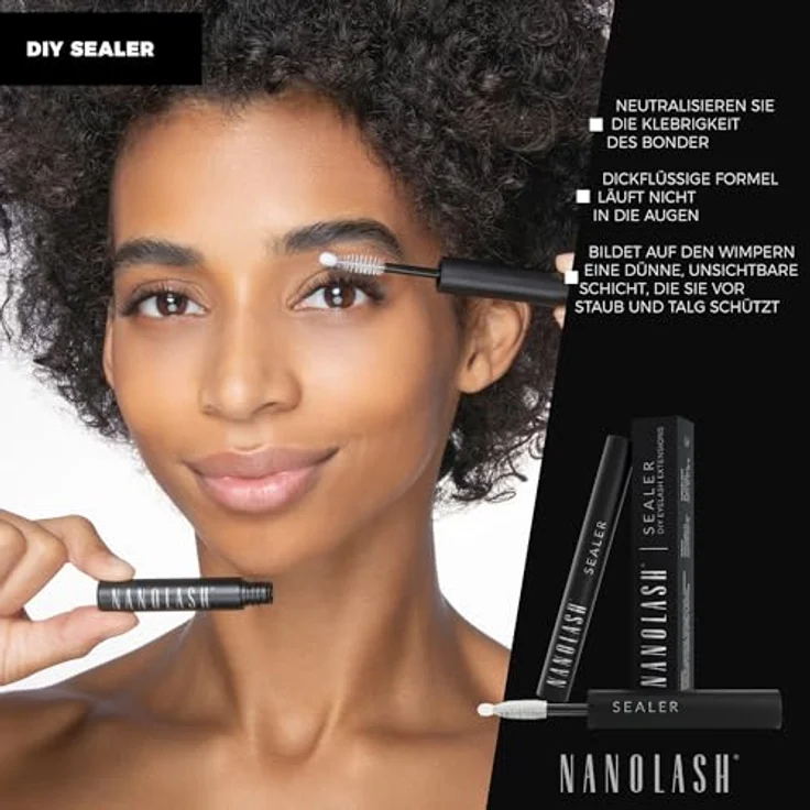 Nanolash DIY Sealer, transparentes Fixiergel zur Wimpernverlängerung, 5 ml für einfache Anwendung mit Büschelwimpern – Bild 4