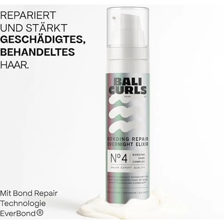 Bali Care Haarschaum Bonding Overnight Elixir, 100ml für intensive Haarregeneration und tiefenwirksame Reparatur – Bild 2