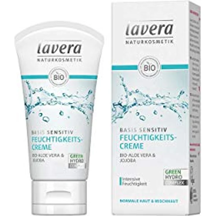 lavera Gesichtspflege Basis Sensitiv Reichhaltige Feuchtigkeitscreme Gesichtscreme 50 ml mit feuchtigkeitsspendender Wirkung – Bild 2