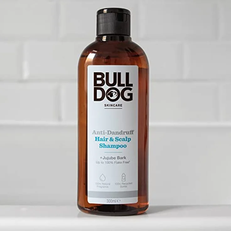 Bulldog Skincare Anti-Dandruff Shampoo, 300ml, revitalisierendes Shampoo für Männer gegen Schuppen, spendet Feuchtigkeit und stimuliert Haarwuchs – Bild 6