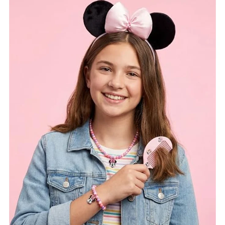 Disney Haargummi Minnie Makeover, Schmuck- und Haarzubehör-Set für täglichen Einsatz, modern und funktional – Bild 2