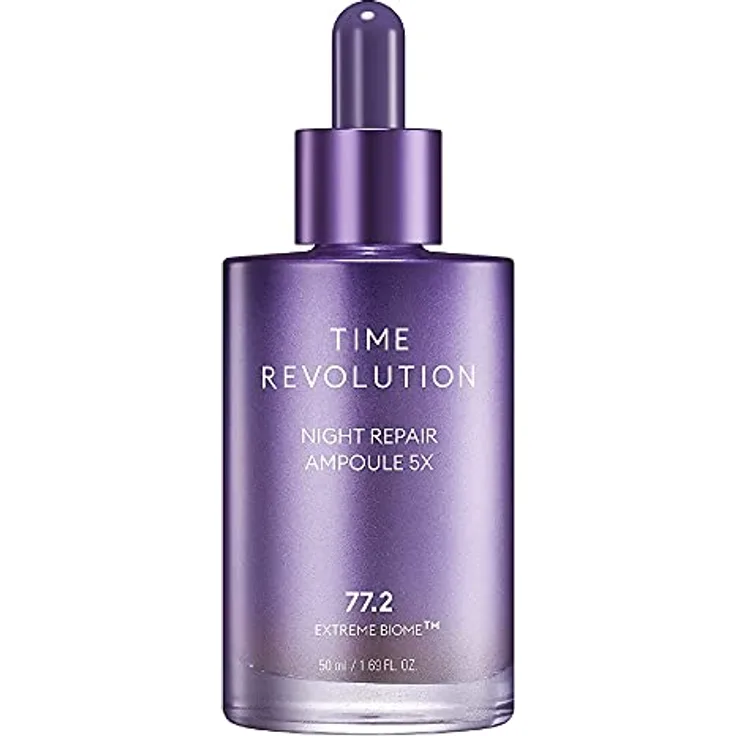 MISSHA Time Revolution Night Repair Gesichtsserum Ampulle (5. Generation) – Probiotische Hautpflege über Nacht für intensive Reparatur und Ausstrahlung, 50ml
