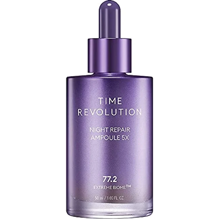 MISSHA Time Revolution Night Repair Gesichtsserum Ampulle (5. Generation) – Probiotische Hautpflege über Nacht für intensive Reparatur und Ausstrahlung, 50ml – Bild 1