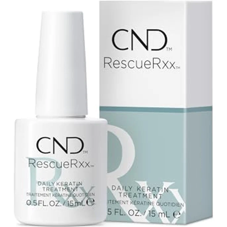 CND RescueRx Daily Keratin Treatment 15 ml Transparent, Nagelhärter, stärkend – Bild 3