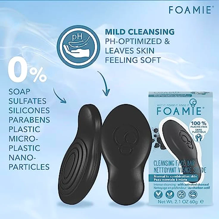Foamie Feste gesichtsreinigung Aloe You Vera Much 60 g, für Damen und Herren  – Bild 3