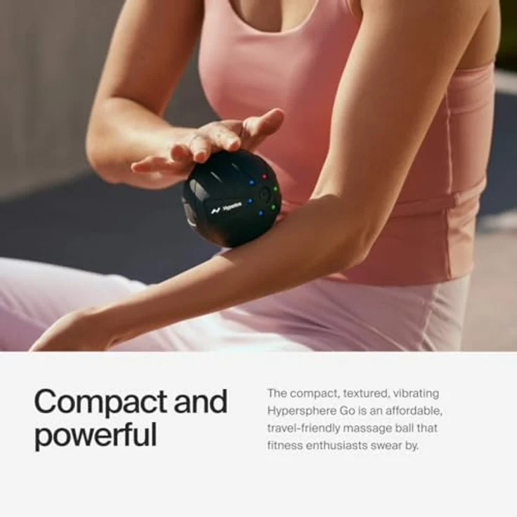 Hyperice Vibrationsmassage-Ball Hypersphere Mini, 8,9 cm Durchmesser, schwarz – Bild 3