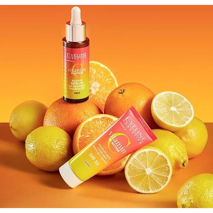 EVELINE Vitamin C 3x Action Gesichtscreme, feuchtigkeitsspendend und schützend mit SPF50, 30ml – Bild 6