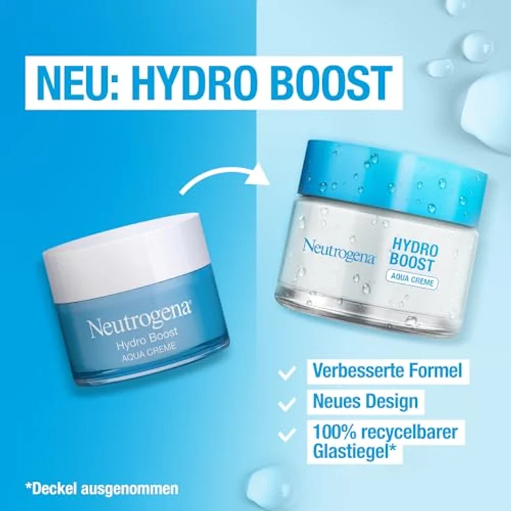 Neutrogena Hydro Boost Hydro Boost Aqua Creme Gesichtscreme 50 ml mit pflegender Wirkung – Bild 3