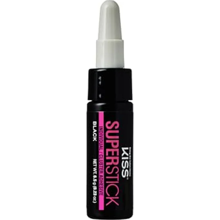 KISS Superstick Glue, Wimpernkleber für künstliche Wimpern, 6.5 g, schnelltrocknend, schwarz – Bild 11