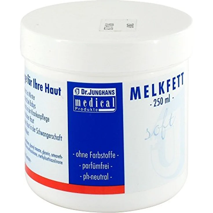 Dr. Junghans Medical Melkfett 99999 soft, 250 ml - Hoher Kälteschutz für die Hände im Winter, PH-neutral + parfümfrei