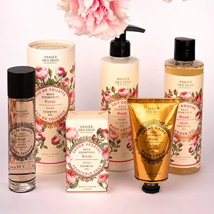 Panier des Sens Rose Seifenstück, Hand & Körperseife mit Olivenöl, 97% natürliche Inhaltsstoffe, 2x150g – Bild 5
