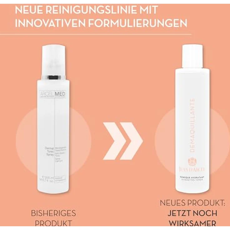JEAN D'ARCEL DÉMAQUILLANTE tonique hydratant Hydrating-Gesichtswasser gegen trockene Haut mit Hyaluronsäure & Aloe vera 200 ml – Bild 2