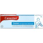 Canesten Creme - zur Behandlung von Hautpilz und Fußpilz - schnell wirksam gegen alle relevanten Pilzinfektionen - mit Clotrimazol - 1 x 20 g